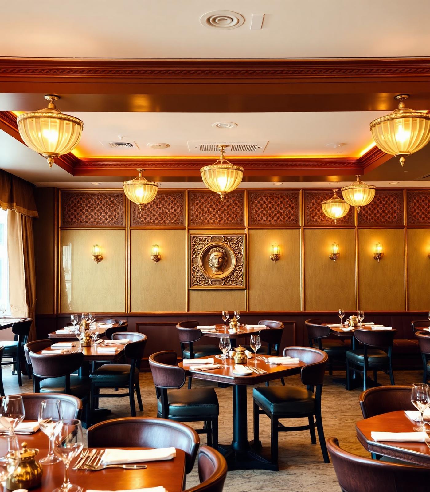 Elegant dining area at Bengaluru Tiffanys